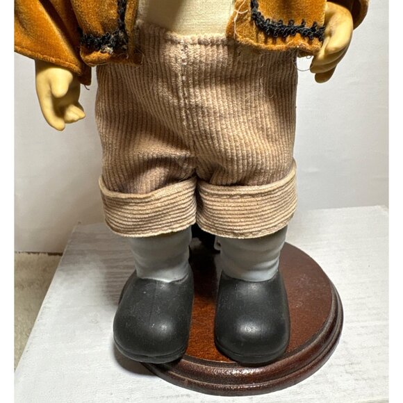 Hansel & Gretel Dolls Oumlet Co Porcelain Bisque 11" Jointed Incl. Stands 1988 - Picture 6 of 15